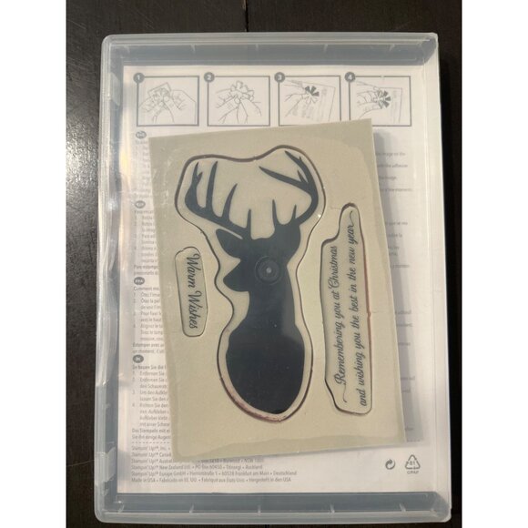 Stampin Up! Remembering Christmas Deer Rubber Stamp Set 131763 - Picture 2 of 3